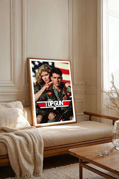 Dekorsiahome Tablou cu afișe de film într-o singură bucată cu ramă din lemn T...