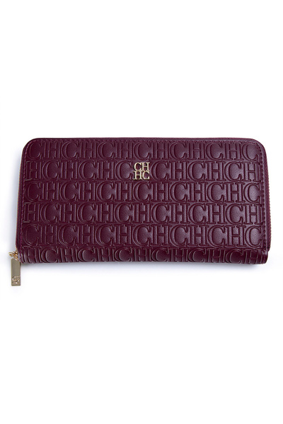 Carolina Herrera New Fashion Classic Luxury Zipper Wallet Large Capacity Unis...