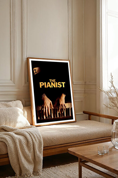 Dekorsiahome Tablou cu afișe de film într-o singură bucată, cu ramă din lemn ...