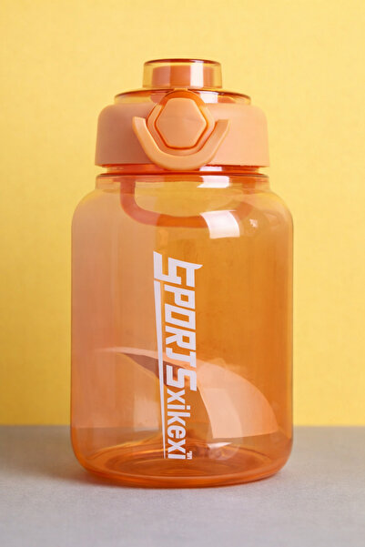 Generic 2000ml BPA-Free Transparent Water Bottle Direct Drinking Lid with Cut...