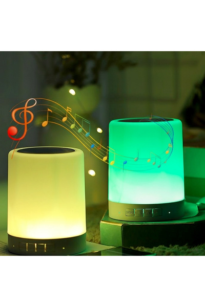 wiks Dokunmatik Bluetooth Hoparlörlü RGB Gece Lambası – Renk Değiştiren Işık, Kablosuz Müzikli LED