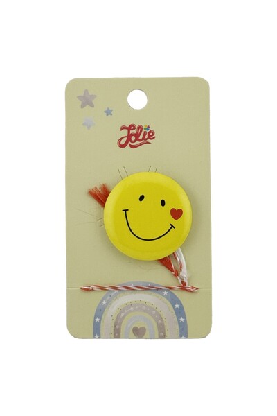 Flippy Children's Brooch Pin, Jolie, Metal Material, Smile Pattern, Yellow