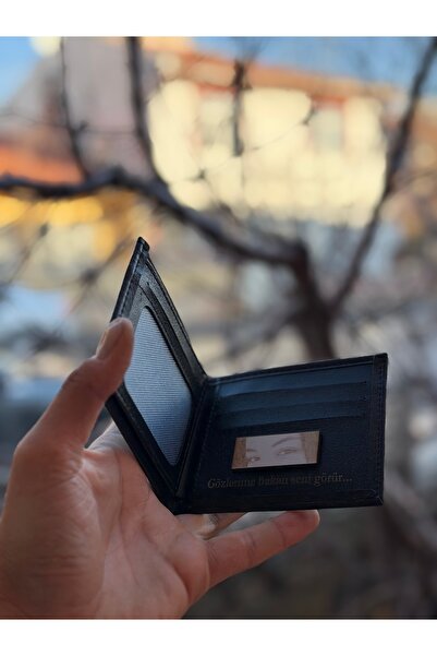 Çelik Göz Baskılı Kişiye Özel Cüzdan - En Güzel Hediye