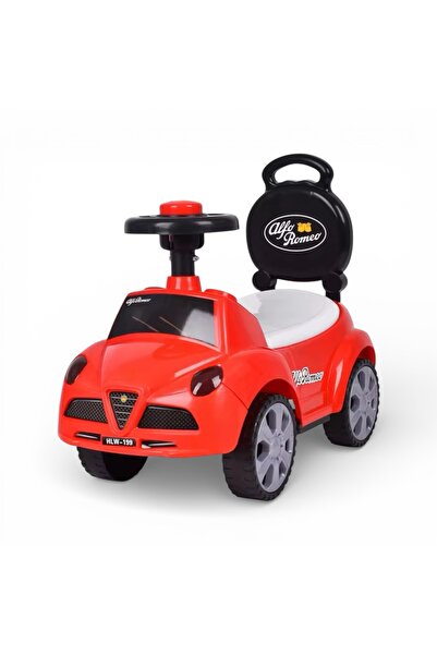 COMPLEX سيارة ركوب للأطفال مزودة بعجلة قيادة ومسند ظهر