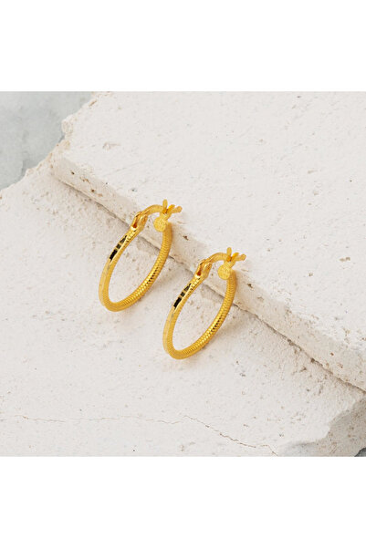 CİHAN GOLD 3 gr (GRAM) Oluklu Ajda Küpe 22 Ayar Altın