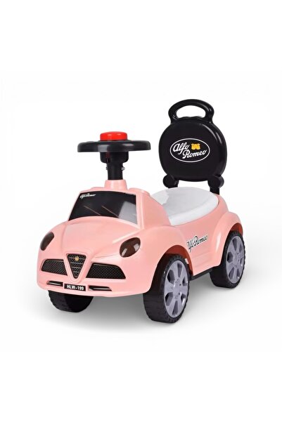 COMPLEX سيارة ركوب للأطفال مزودة بعجلة قيادة ومسند ظهر