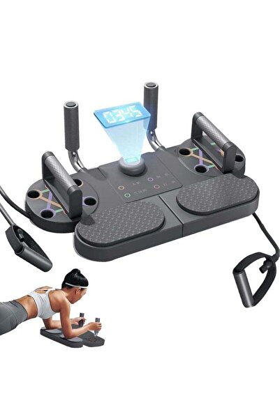 Arabest لوحة تمارين الضغط 5 في 1، لوحة تمارين الضغط متعددة الوظائف مع أحزمة م...