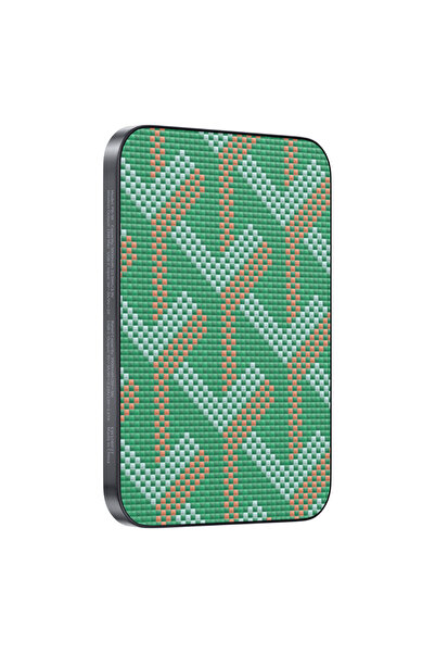 KeepHone Brendy Kevlar Fiber Desenli Tasarım 5.000 Mah Slim Kablosuz Şarj Mag...