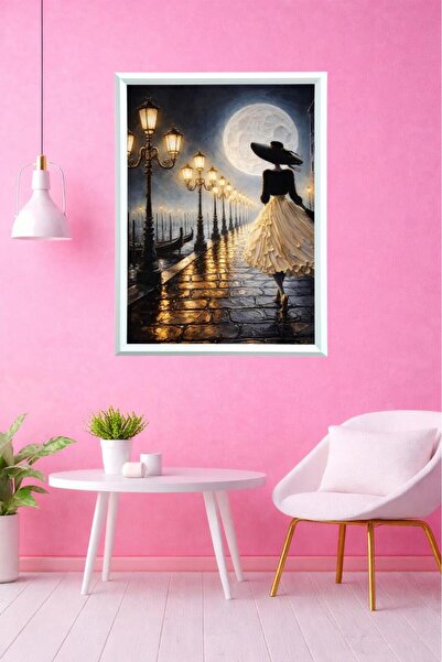 LUXRN 3D Effect Optical Depth Abstract Design Modern Art Framed Wall Painting...