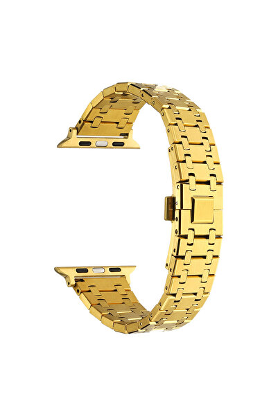 FLAMENKO Watch 38mm Compatible Krd-83 Metal Flmk Strap-Gold
