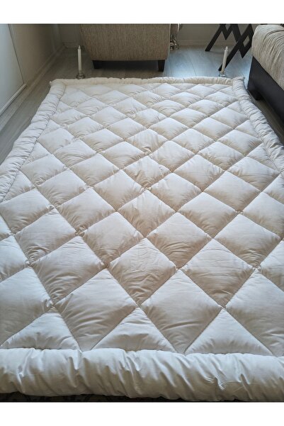 wooloma %100 Doğal El Yapımı Yün Yatak Pedi – 5 cm Kalınlık, 1,2 kg/m² Yün Do...