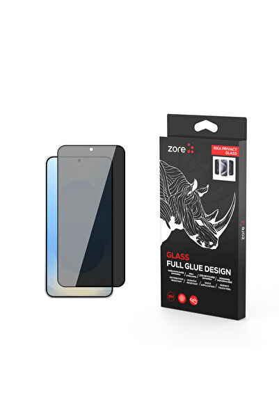 FLAMENKO واقي شاشة من الزجاج المقوى للخصوصية من جالاكسي إس 25 زور ريكا - أسود