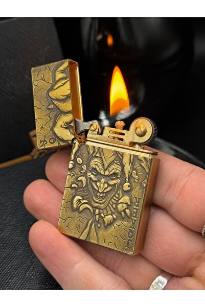 TECH LİGHTER GİFT Joker Tasarım Full Pirinç Malzeme Zorro Çakmak