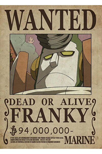 512 STORE One Piece Wanted Poster Çerçevesiz Kuşe Kağıt Poster Anime Serisi F...