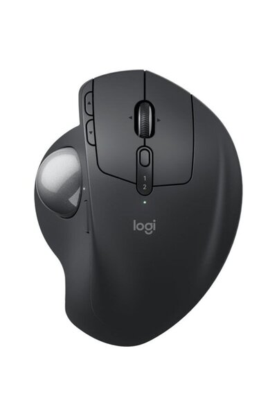 logitech MX ERGO S Wireless Mouse, Dual Mode, 2048 dpi, Bluetooth, graphite