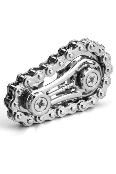 Arabest Cool Sprockets Fidget Chain Hand Roller, Assembled Fidget Spinner Rin...