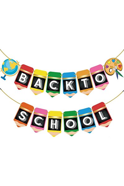 Arabest Back To School Banner - Pencil Banners - First day of School Banner f...