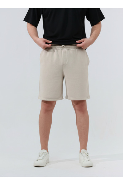 MODENZO شورت بيكيه دبل باراشوتس للرجال من إيريك بيرمايد، مريح