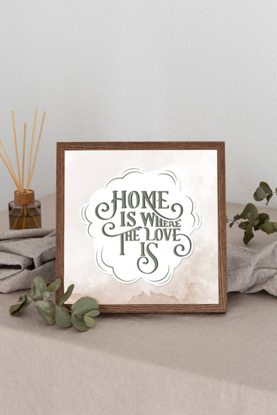 Dekorsiahome Дървена рамка за квадратна снимка TK2572