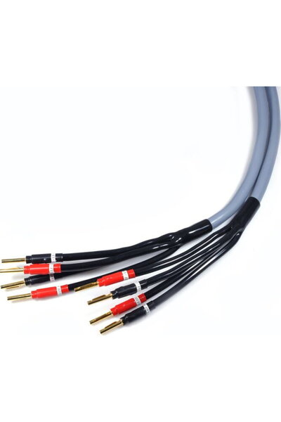 Melodika Banana Cable x4 - Banana x4 1.5m Gray