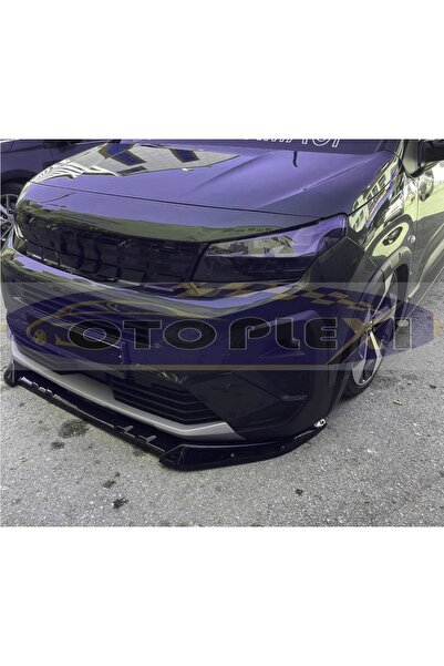 OTOPLEXİ Peugeot Rifter Ön Ek Ön Tampon Eki Ön Lip Ön Karlık Parlak Siyah ABS...