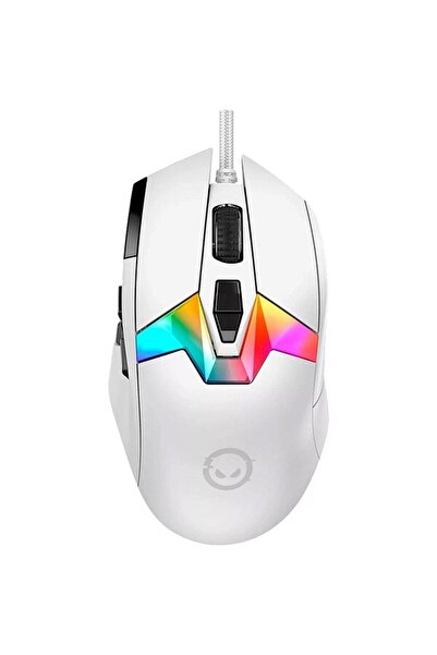 LORGAR Mouse de gaming MSP80, 26000 dpi, alb