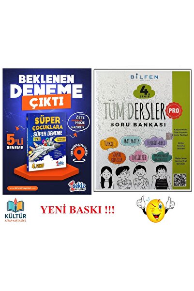 1sekiz Yayınları 4. SINIF BİR SEKİZ YAYINLARI ÖZEL OKULLAR 5 Lİ SÜPER DENEME ...