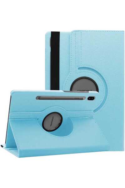 FLAMENKO حافظة جالاكسي تاب S7 T870 متوافقة مع FLMK مع حامل قابل للدوران - أزرق