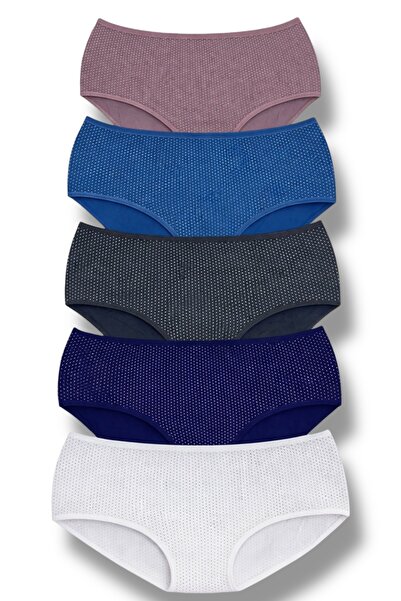 MİSSEMMA Women's 5 Piece Polka Dot Panties