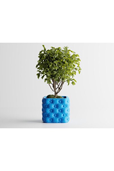 Sani Vase "Chesterra SMALL" 110 x110 x H95mm - Cyan