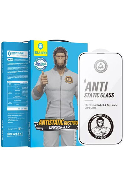 Other Folie pentru iPhone 14 Pro - Blueo Anti-Static HD Glass - Black