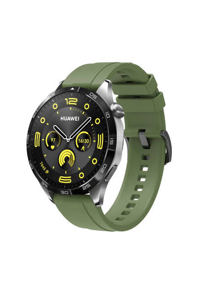 FLAMENKO Huawei Gt4 22mm Compatible Flmk- Krd-95 Silicone Cord-Green
