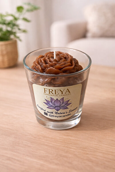 FreyaCandle Mum Cam Bardak Özel Tasarım Vişne Kokulu