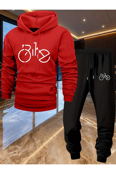 bellanova Sila Trend Ultra Warm 3 Threaded Yarn Unisex Hoodie Set