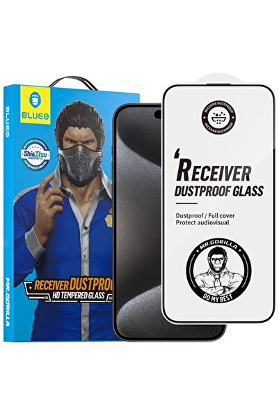 Other Folie pentru iPhone 15 Pro Max - Blueo Anti-Dust HD Glass - Black