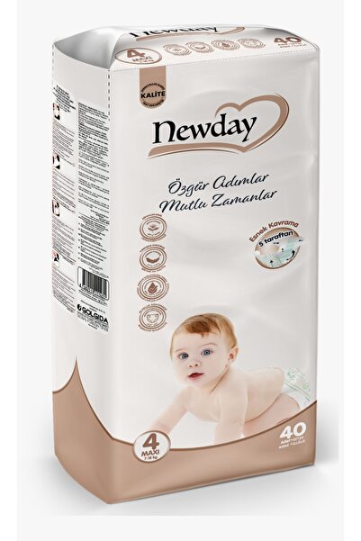 newday SET OF 5 PACKS OF BABY DIAPERS MAXI 4 SIZE, 7-18 KG, 40 PCS IN PACKAGE...