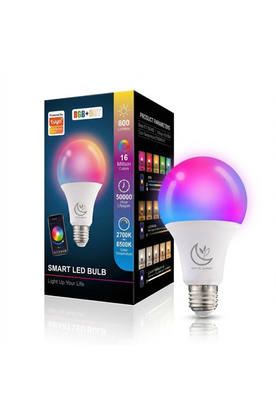 Nisf Alqamar Smart LED multi-color bulb that works via mobile phone