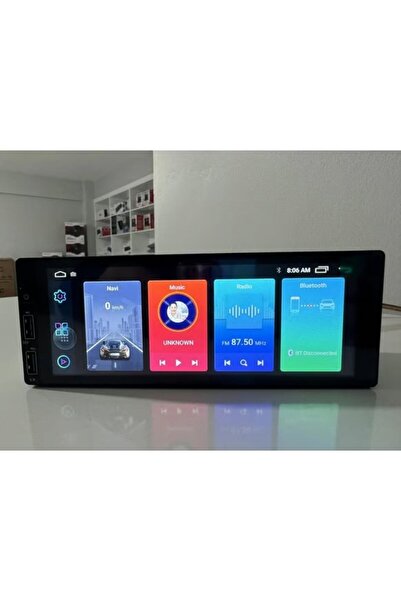 Cadence 6.86'' 1Din Android Oto Teyp 4+64GB/USB/BT/Geri Görüş/Carplay/Kameras...