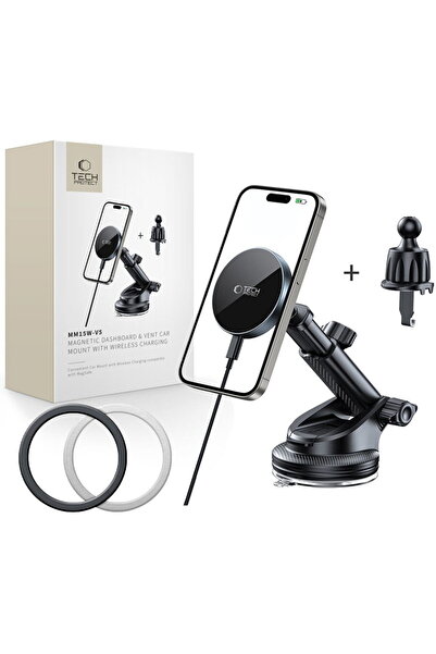 Tech-Protect MM15W-V5 USB-C MagSafe Cable USB-C to USB-C Included 15W Black