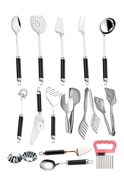 Birpa "Black Silver Culinary Grand Master Set" 15 Parça PASLANMAZ ÇELİK