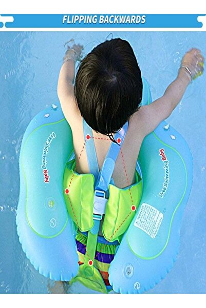 Arabest حلقة سباحة عائمة قابلة للنفخ للأطفال، تمنع الأطفال من الاختناق بالماء...