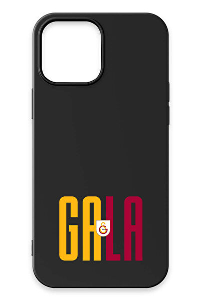 Galatasaray iPhone 13 Pro Max Uyumlu GALA Siyah Silikon Lisanslı Telefon Kılıfı