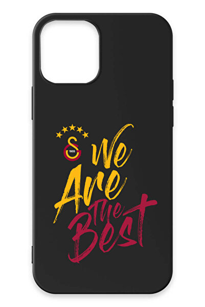 Galatasaray iPhone 12 Uyumlu We Are The Best Siyah Silikon Lisanslı Telefon K...