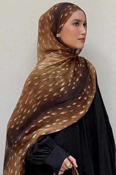 Oxygen Scarfs Fawn Ceylan Desen Pamuk Viskon Şal