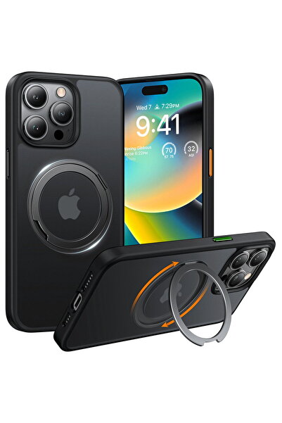 TORRAS Husa pentru iPhone 15 Pro Max - Ostand Pro Series - Black