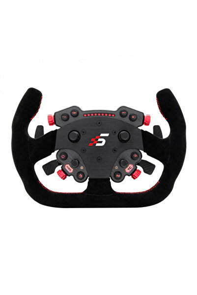 SİMAGİC GTC-C Steering Wheel - Black-Red Alcantara