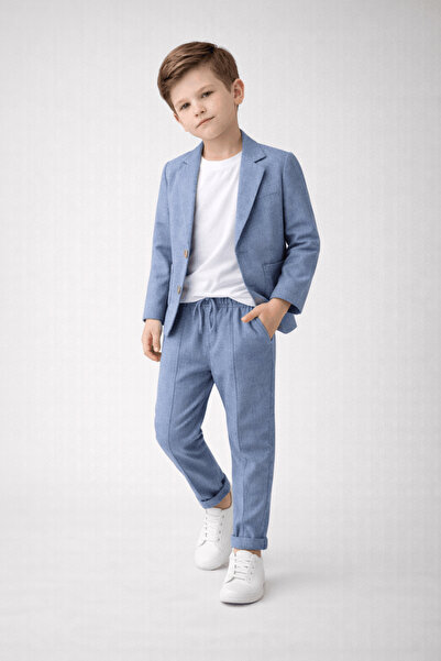 Turuncu Gardrop 3-14 Yaş Lüx Spor Coco Tişörtlü Keten Çocuk Takım Elbise Buz ...