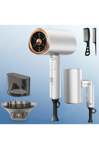 Arabest Hair Dryer【Foldable & 20M Ions】2000W Professional,Fast Dry with 2 Spe...