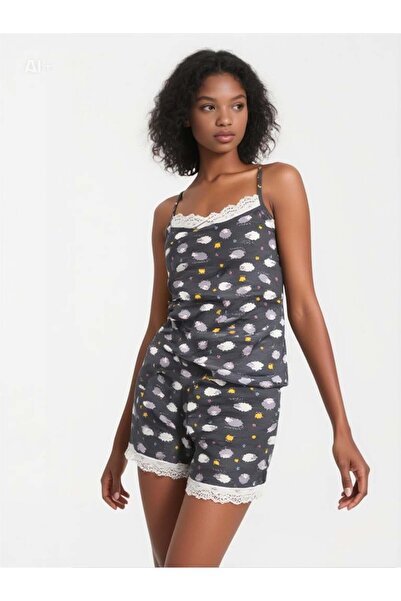 Pemilo Women's 808 Patterned Shorts Set