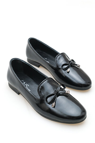 GNS Shoes حذاء راقصة الباليه نسائي من الجلد الطبيعي باللون الأسود من RIVE